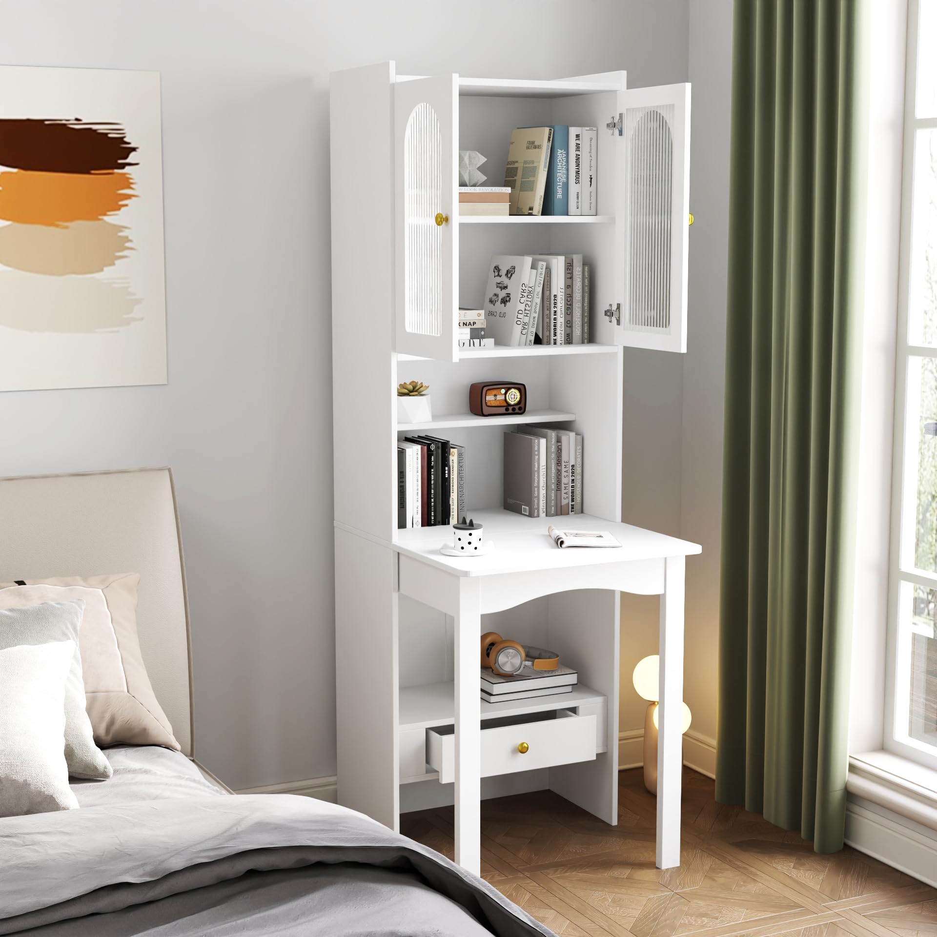 Amazon.com: Miuxe Fold-Out Convertible Writing Table & Desk
